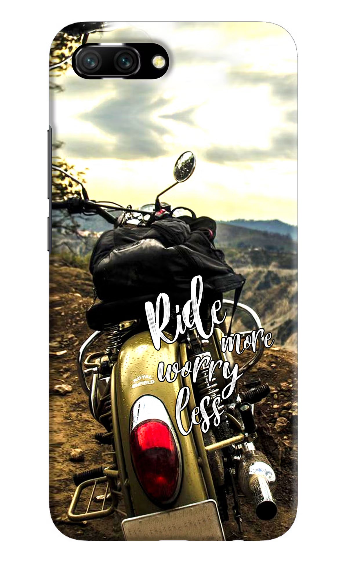 Ride More Worry Less Honor 10 Hard Case Back Cover by Casekaro