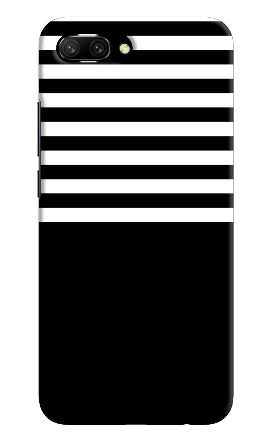 Black and White Print Honor 10 Back Cover, Hard case