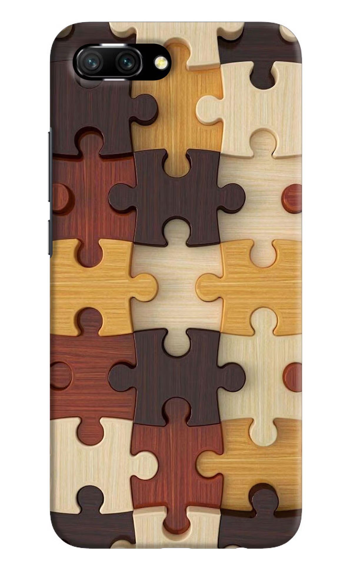 Wooden Puzzle Honor 10 Hard Case Back Cover by Casekaro