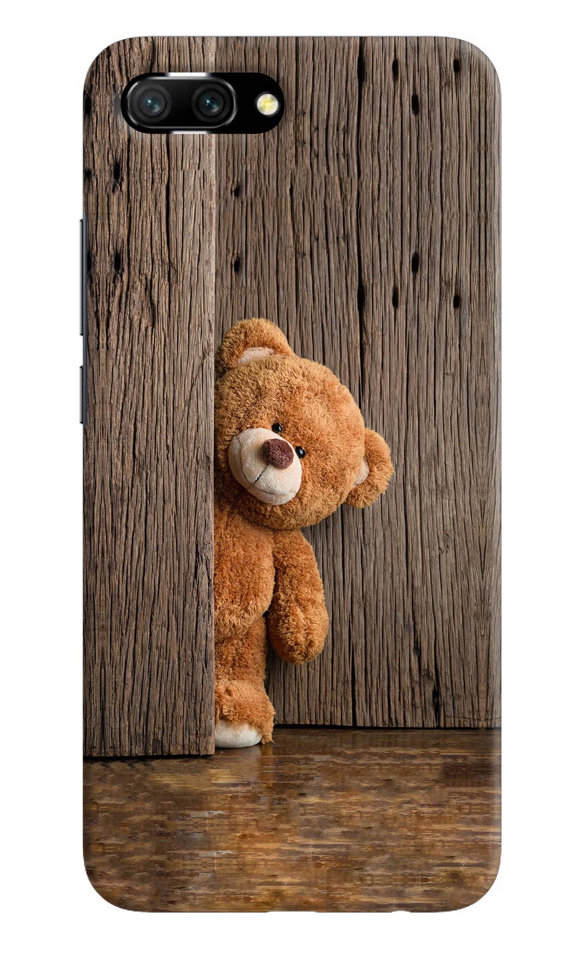 Teddy Wooden Honor 10 Hard Case Back Cover by Casekaro