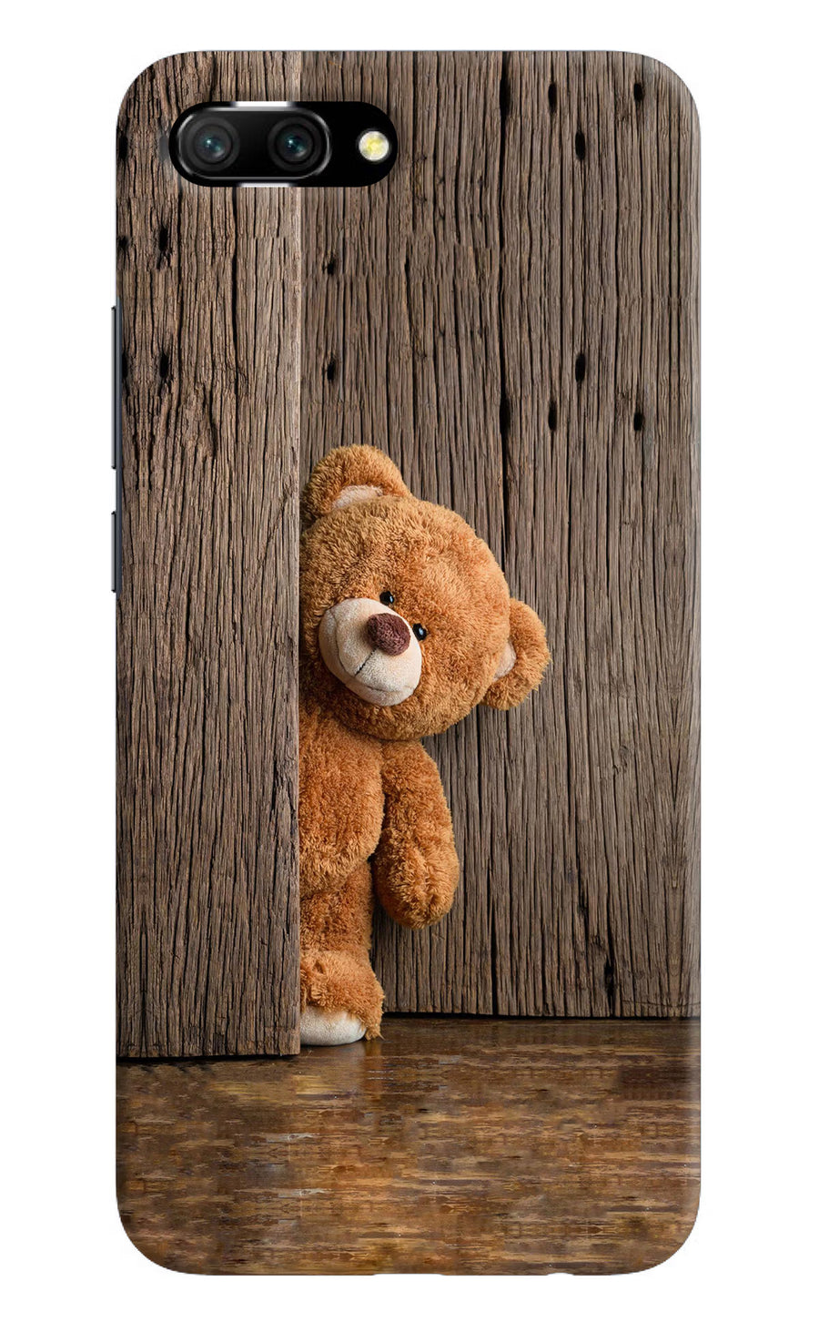 Teddy Wooden Honor 10 Back Cover, Hard case