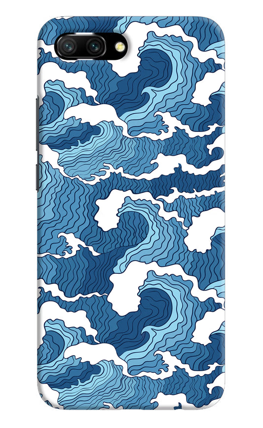 Blue Waves Honor 10 Hard Case Back Cover by Casekaro