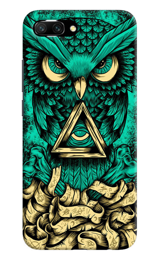 Green Owl Honor 10 Hard Case Back Cover by Casekaro