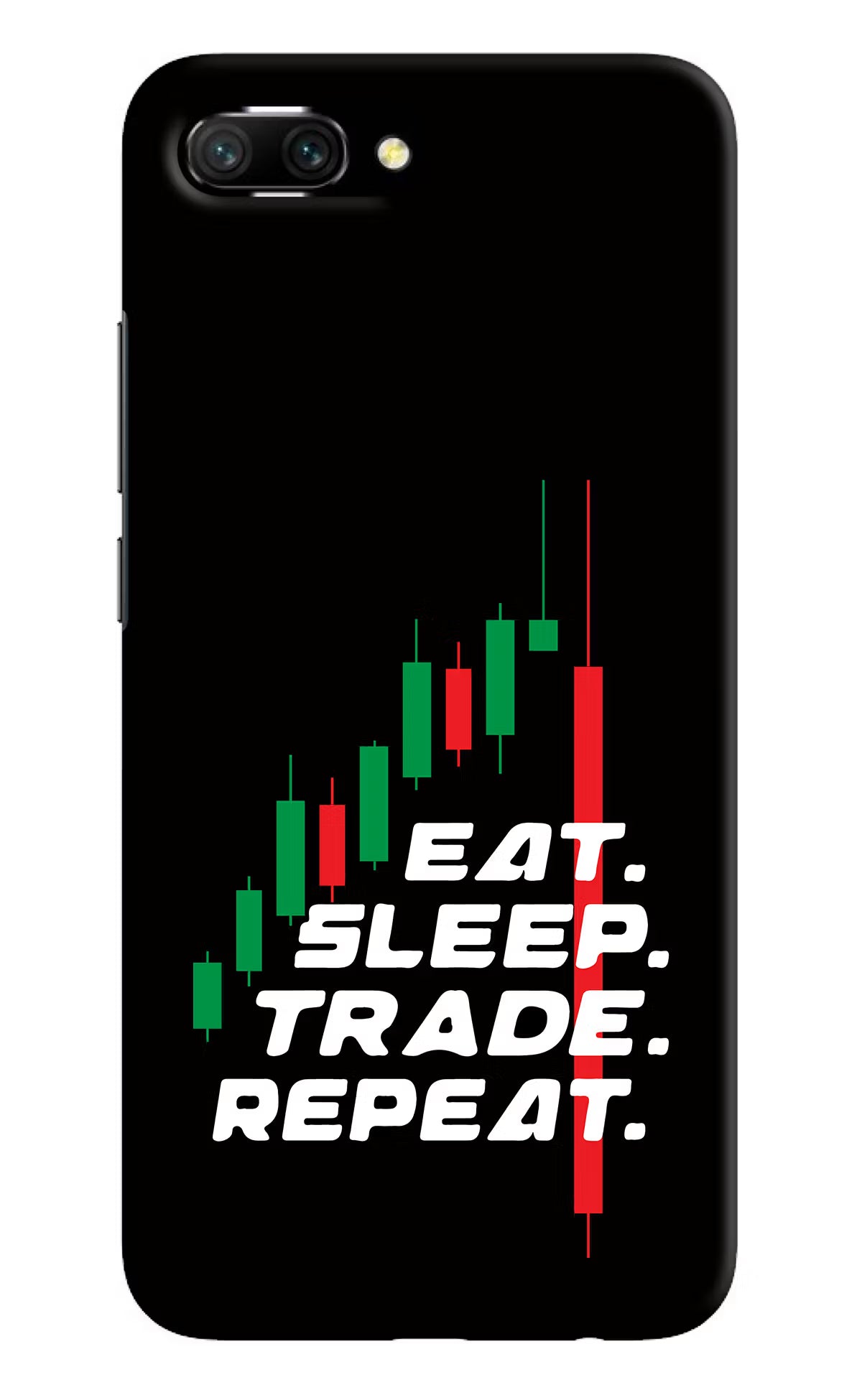 Eat Sleep Trade Repeat Honor 10 Hard Case Back Cover by Casekaro