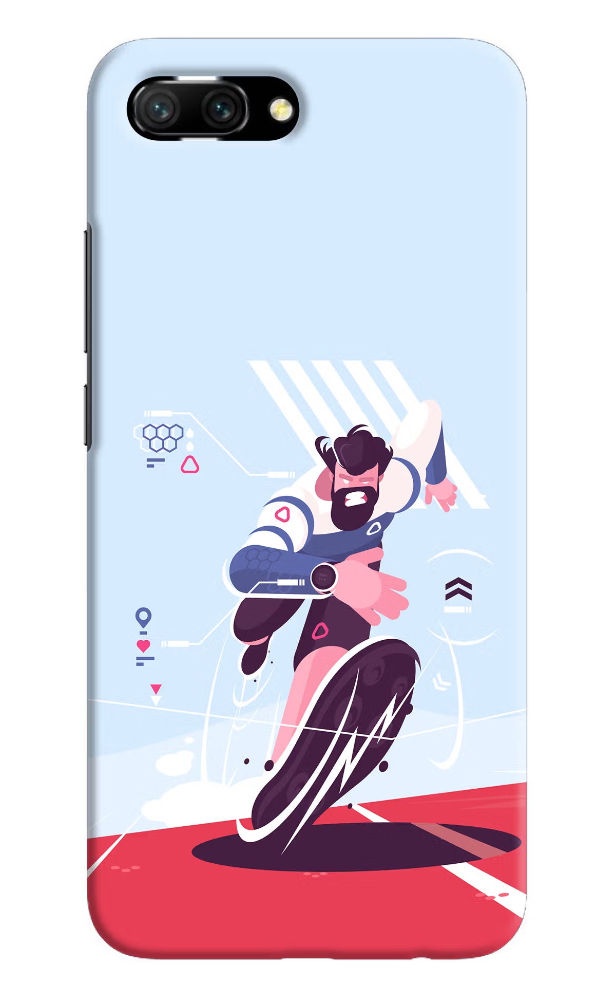 Run Pro Honor 10 Hard Case Back Cover by Casekaro