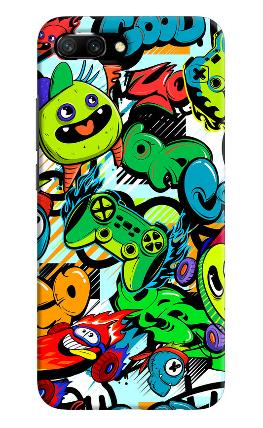 Game Doodle Honor 10 Hard Case Back Cover by Casekaro