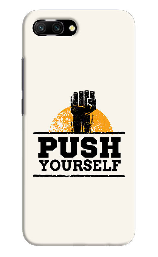Push Yourself Honor 10 Hard Case Back Cover by Casekaro