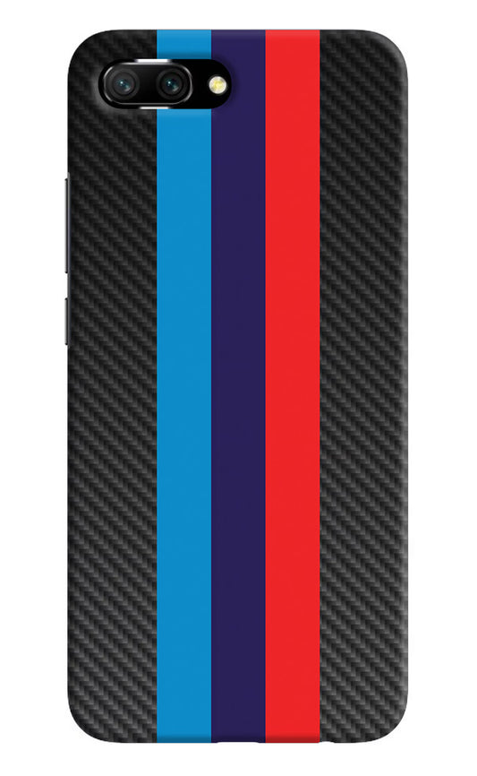 BMW Stripes Pattern Honor 10 Hard Case Back Cover by Casekaro