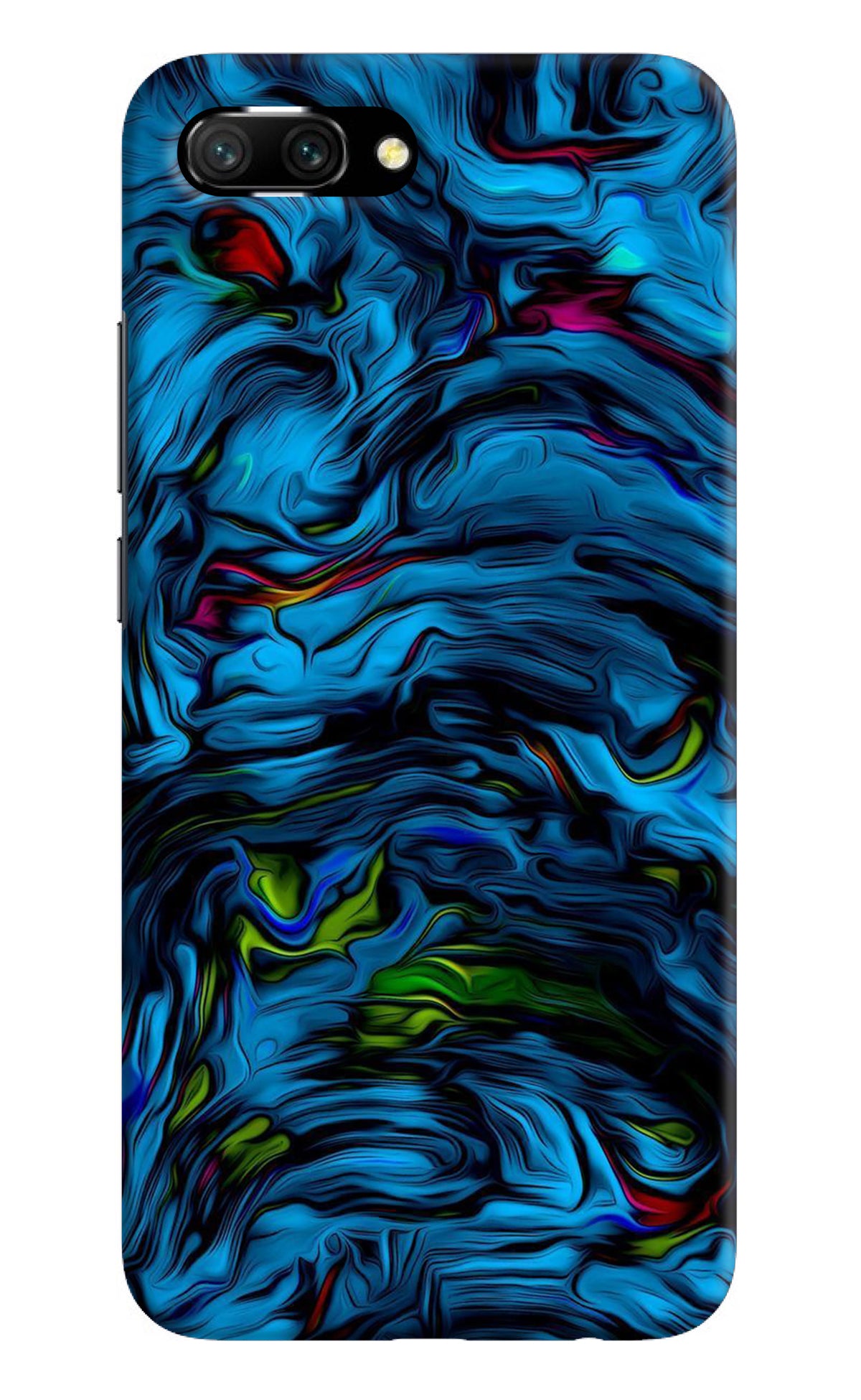 Dark Blue Abstract Honor 10 Back Cover