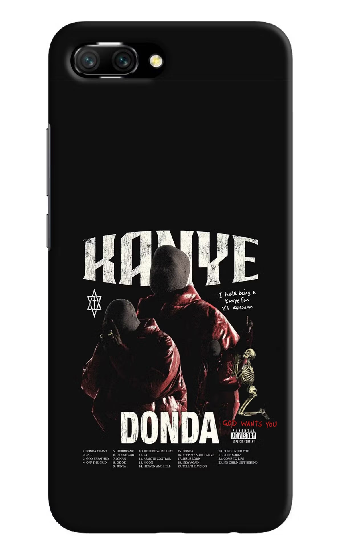 Donda Kanye West Honor 10 Hard Case Back Cover by Casekaro