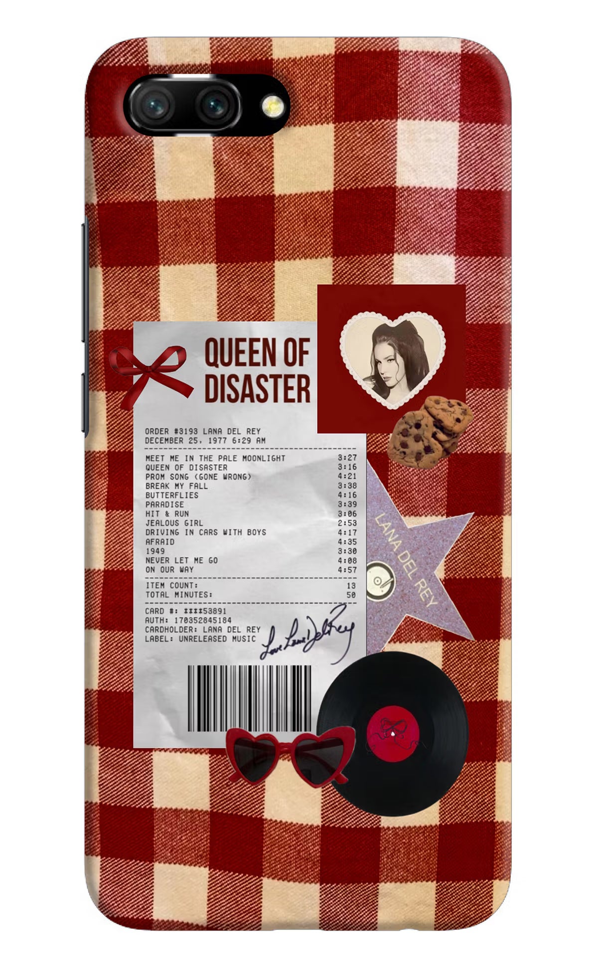 Queen of Disaster Honor 10 Hard Case Back Cover by Casekaro