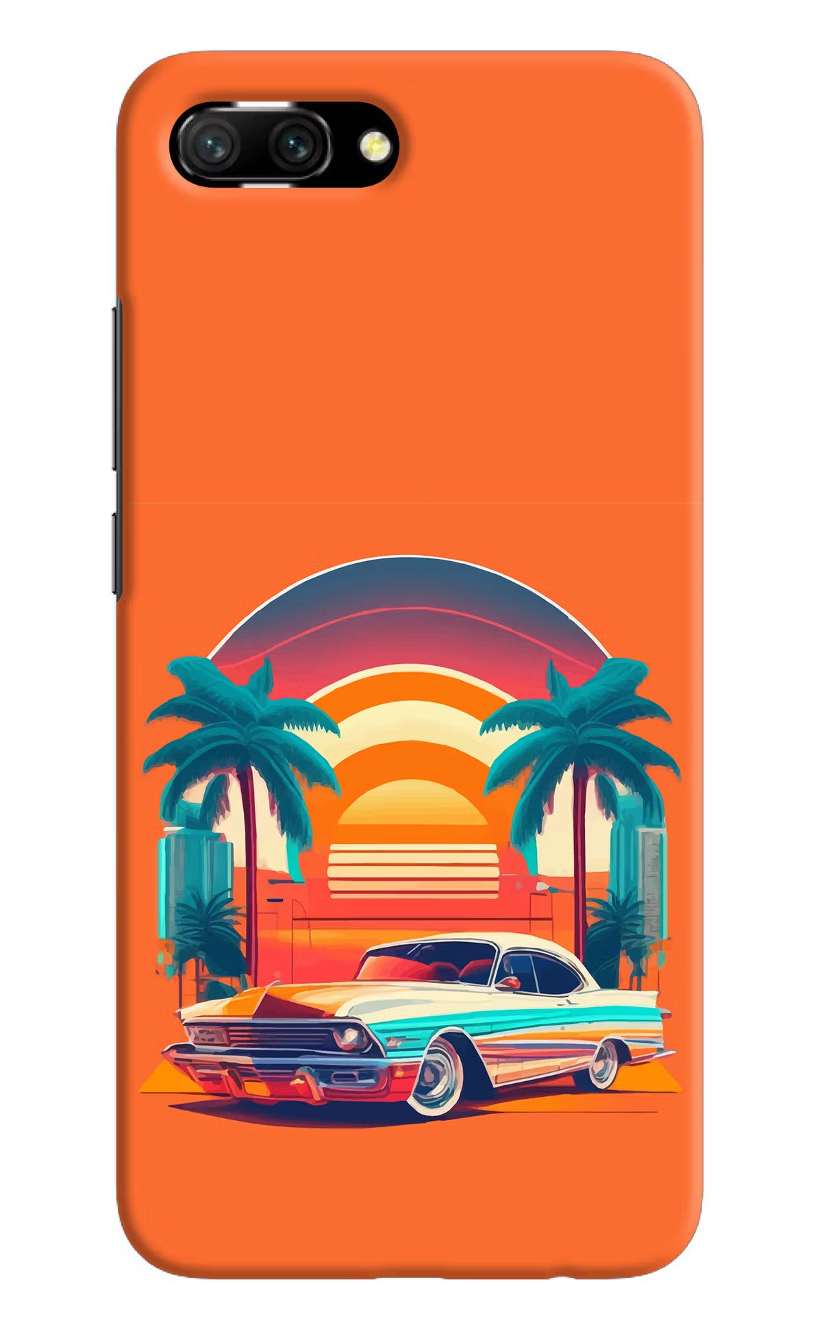 Palm Drive 80s Honor 10 Hard Case Back Cover by Casekaro