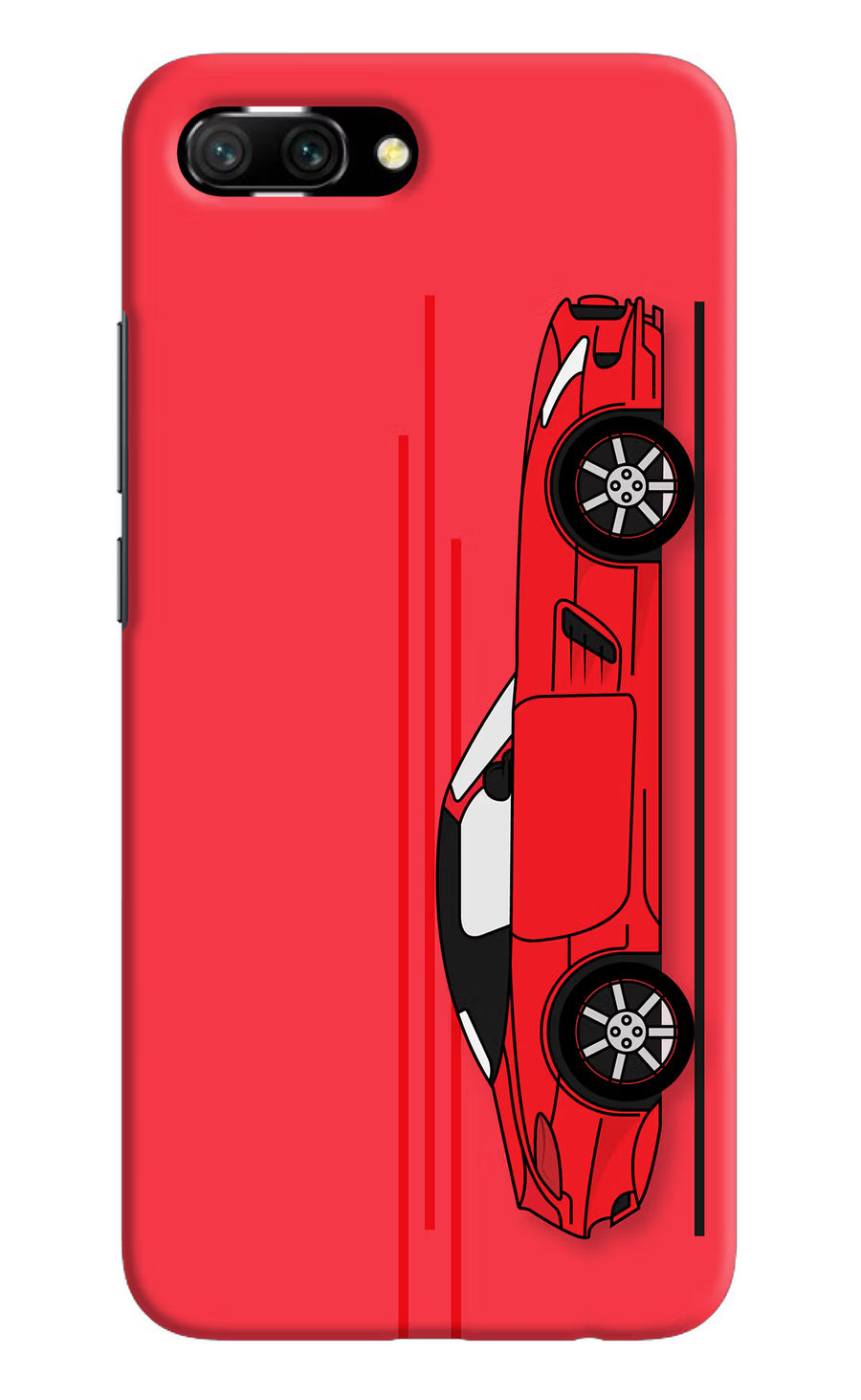 Red Velocity Honor 10 Back Cover, Hard case