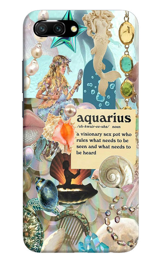 Aquarius Zodiac Honor 10 Hard Case Back Cover by Casekaro