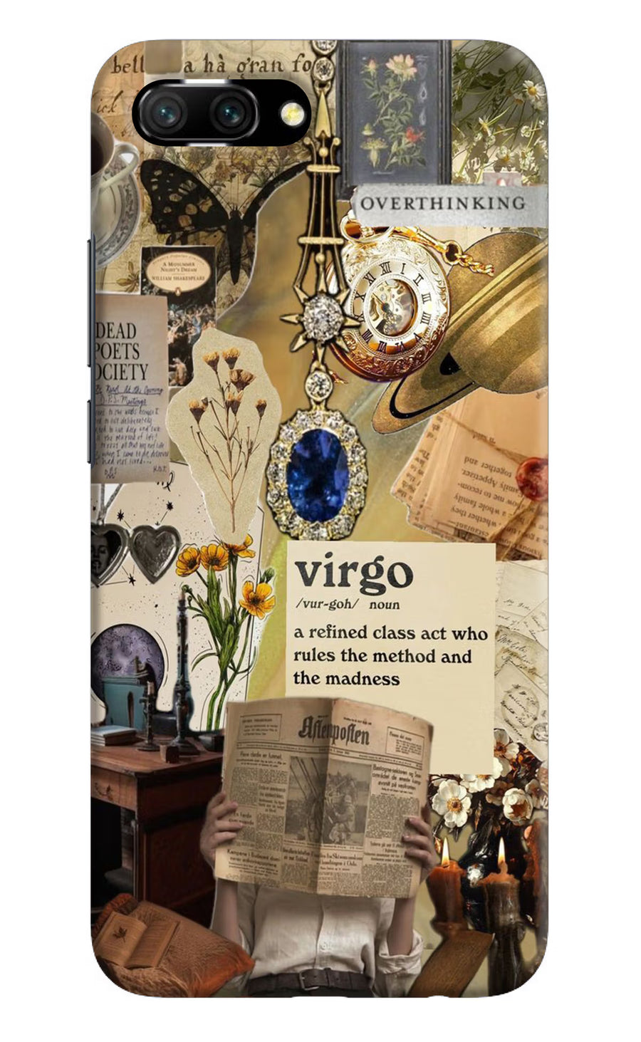 Virgo Zodiac Honor 10 Back Cover, Hard case