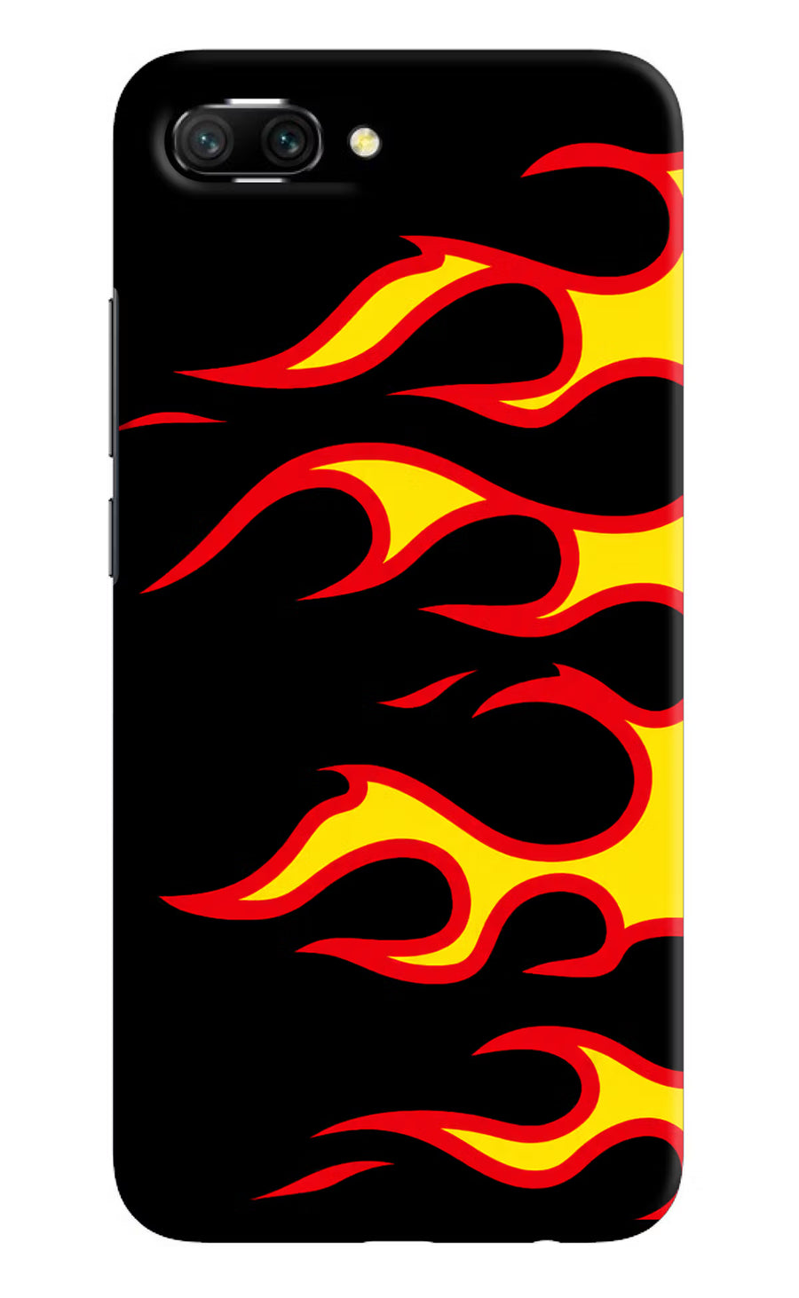 Side Sweep Flames Honor 10 Back Cover, Hard case