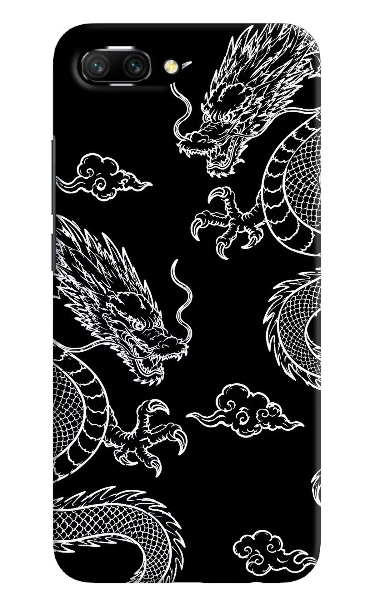 Twin Dragons Honor 10 Hard Case Back Cover by Casekaro