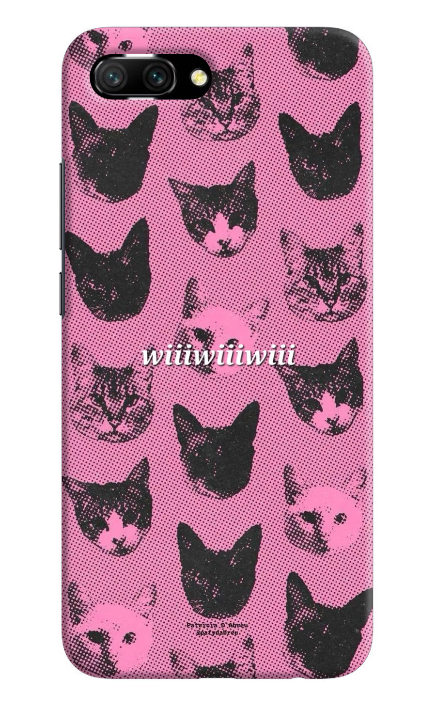 Pink Cats Honor 10 Back Cover, Hard case