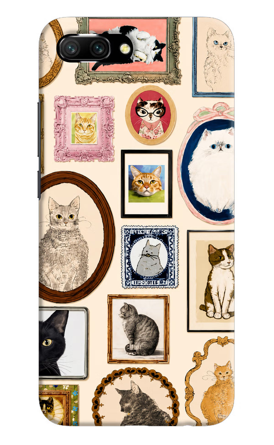 Mirror Cats Honor 10 Back Cover, Hard case