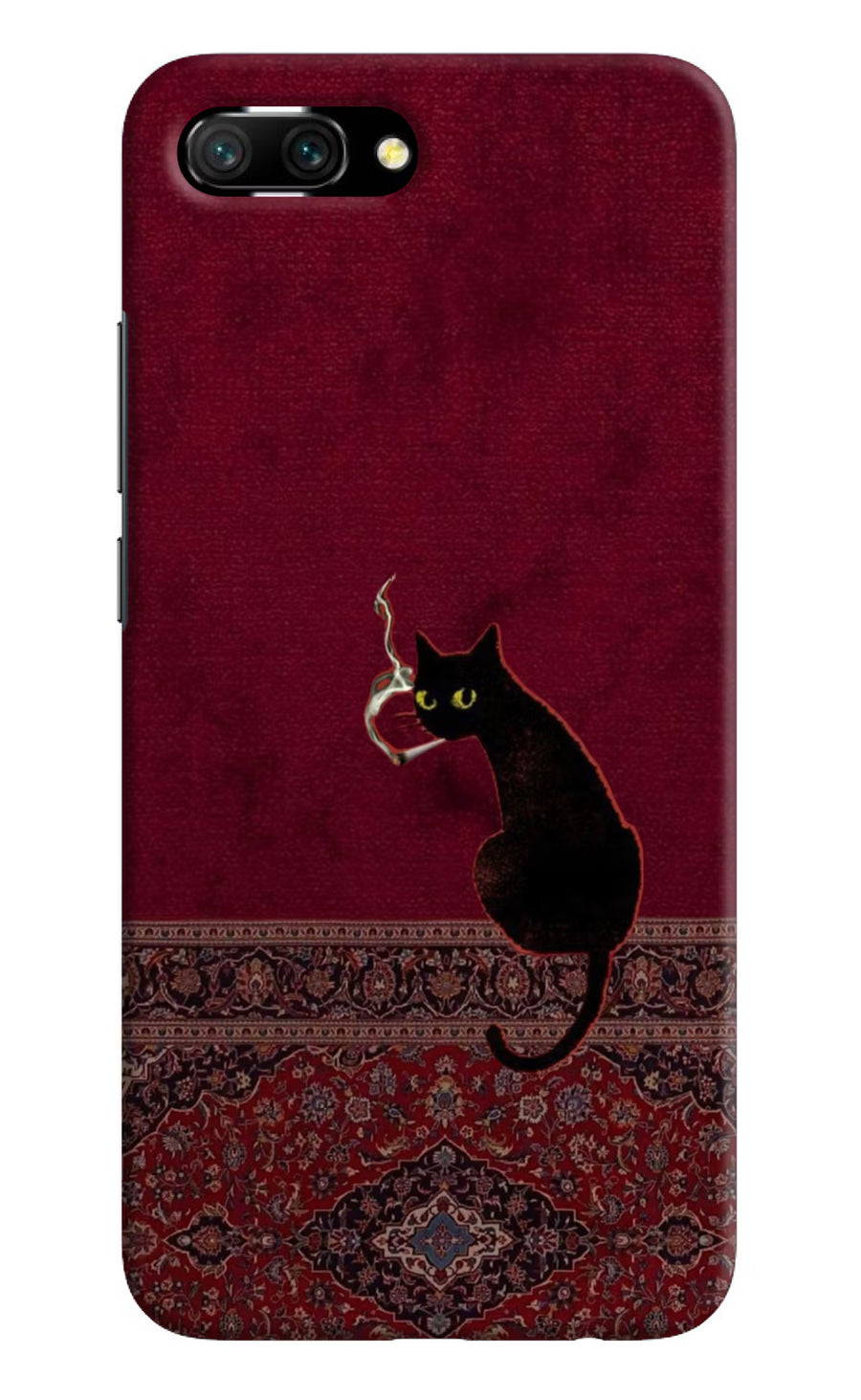 Midnight Cat Honor 10 Back Cover, Hard case