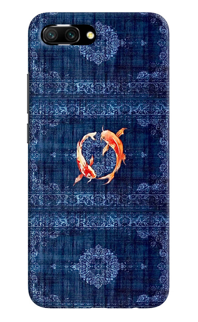 Koi Blue Honor 10 Hard Case Back Cover by Casekaro