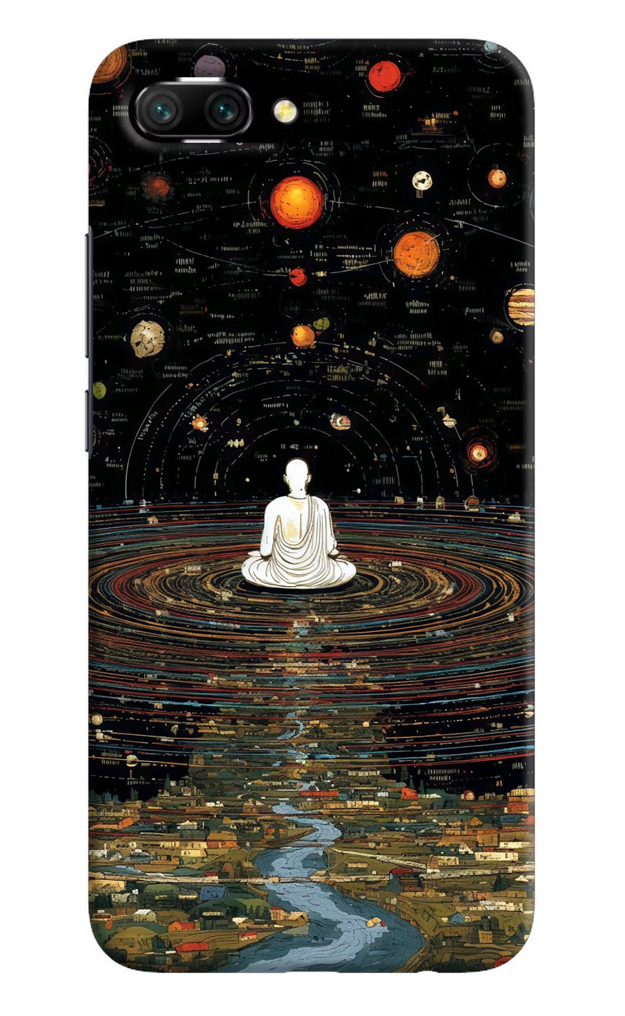 Space Monk Honor 10 Back Cover, Hard case