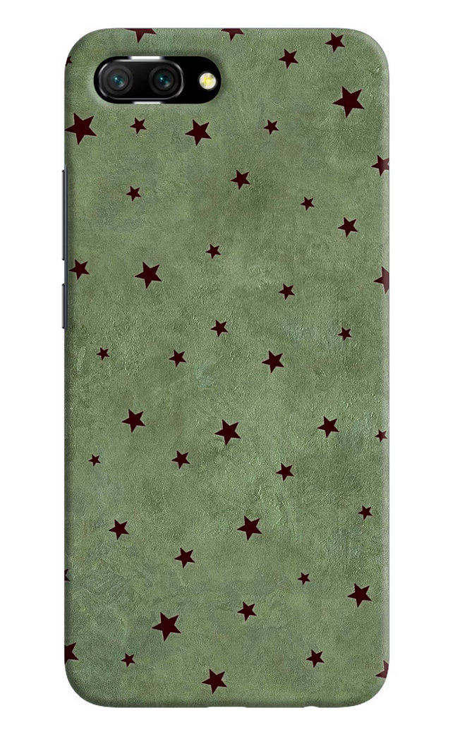 Green Stars Honor 10 Hard Case Back Cover by Casekaro