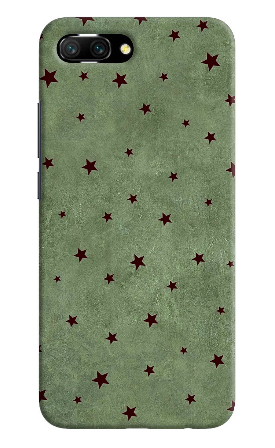Green Stars Honor 10 Back Cover, Hard case