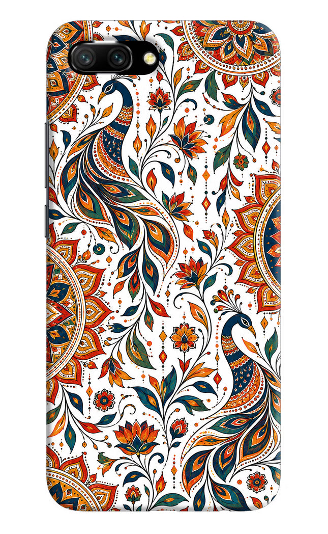 White Mayura Honor 10 Hard Case Back Cover by Casekaro