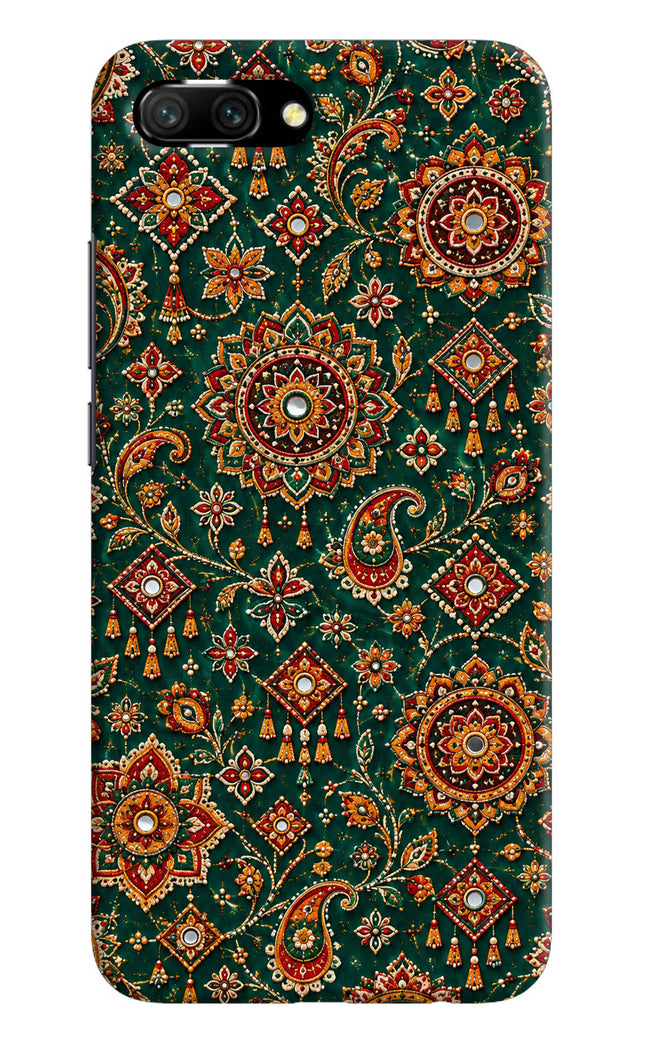 Green Pataka Honor 10 Hard Case Back Cover by Casekaro