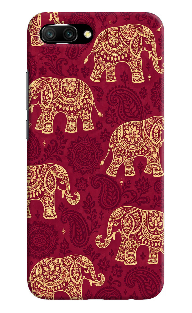 Maroon Elephant Honor 10 Hard Case Back Cover by Casekaro