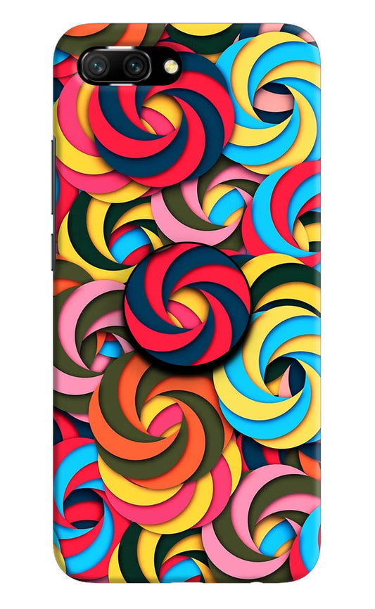 Spiral Pattern Honor 10 Pop Case by Casekaro