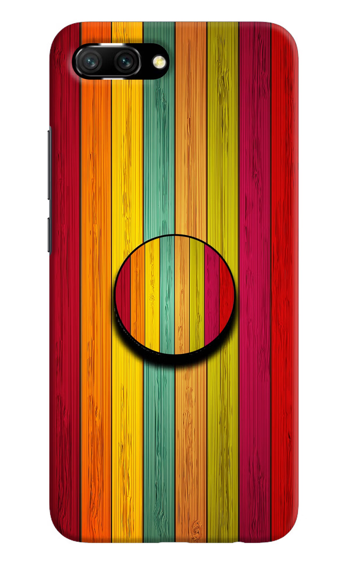 Multicolor Wooden Honor 10 Pop Case by Casekaro
