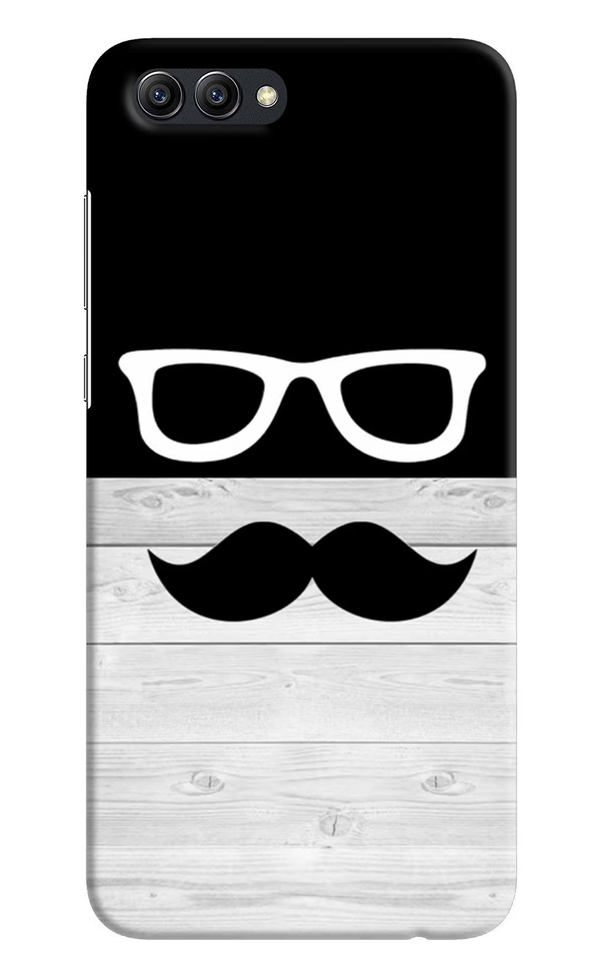 Mustache Honow View 10 Hard Case Back Cover by Casekaro