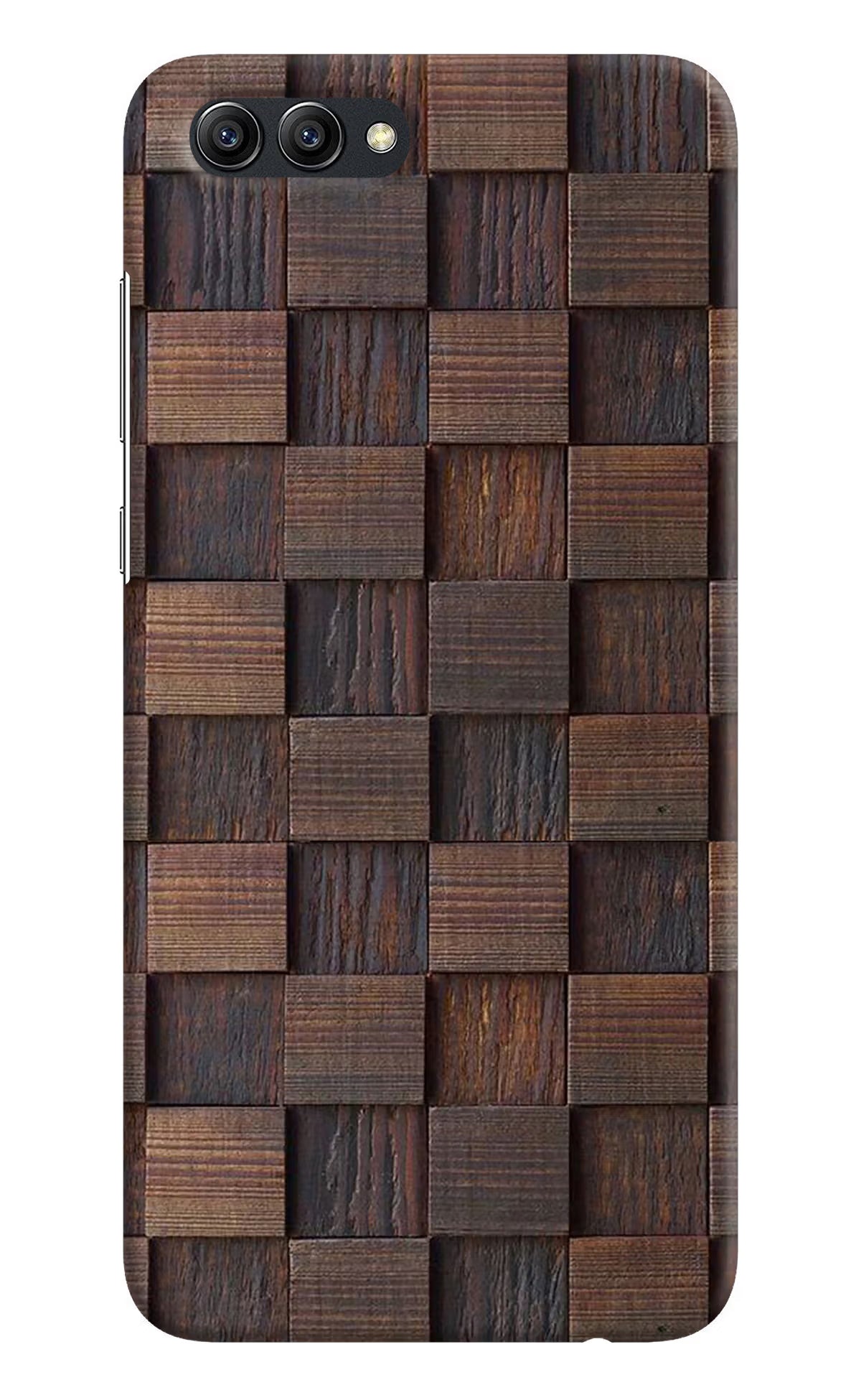 Wooden Cube Design Honow View 10 Hard Case Back Cover by Casekaro