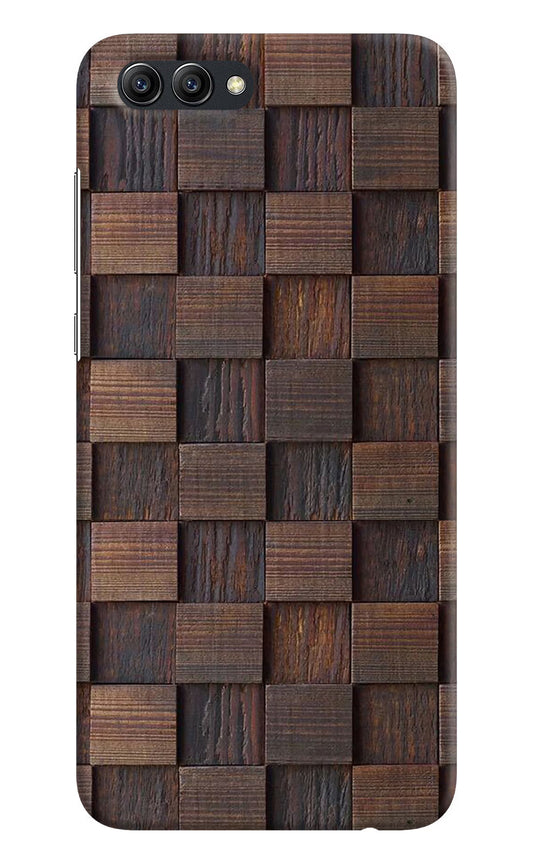 Wooden Cube Design Honow View 10 Hard Case Back Cover by Casekaro