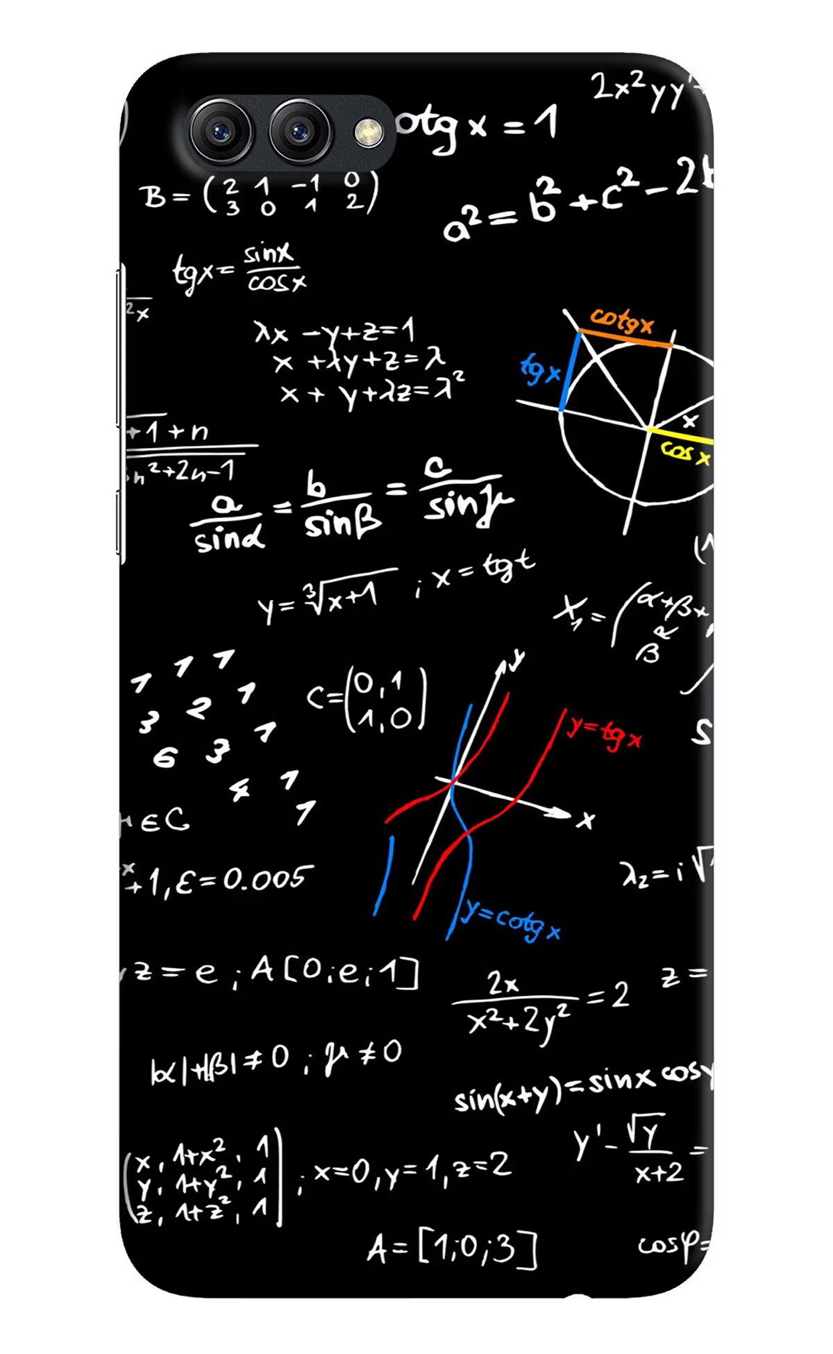 Mathematics Formula Honow View 10 Hard Case Back Cover by Casekaro