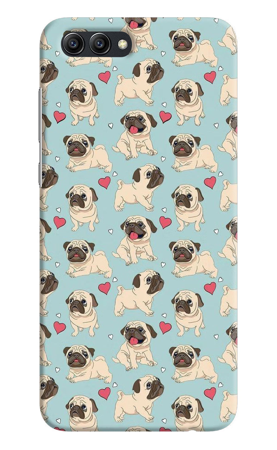 Pug Dog Honow View 10 Back Cover, Hard case