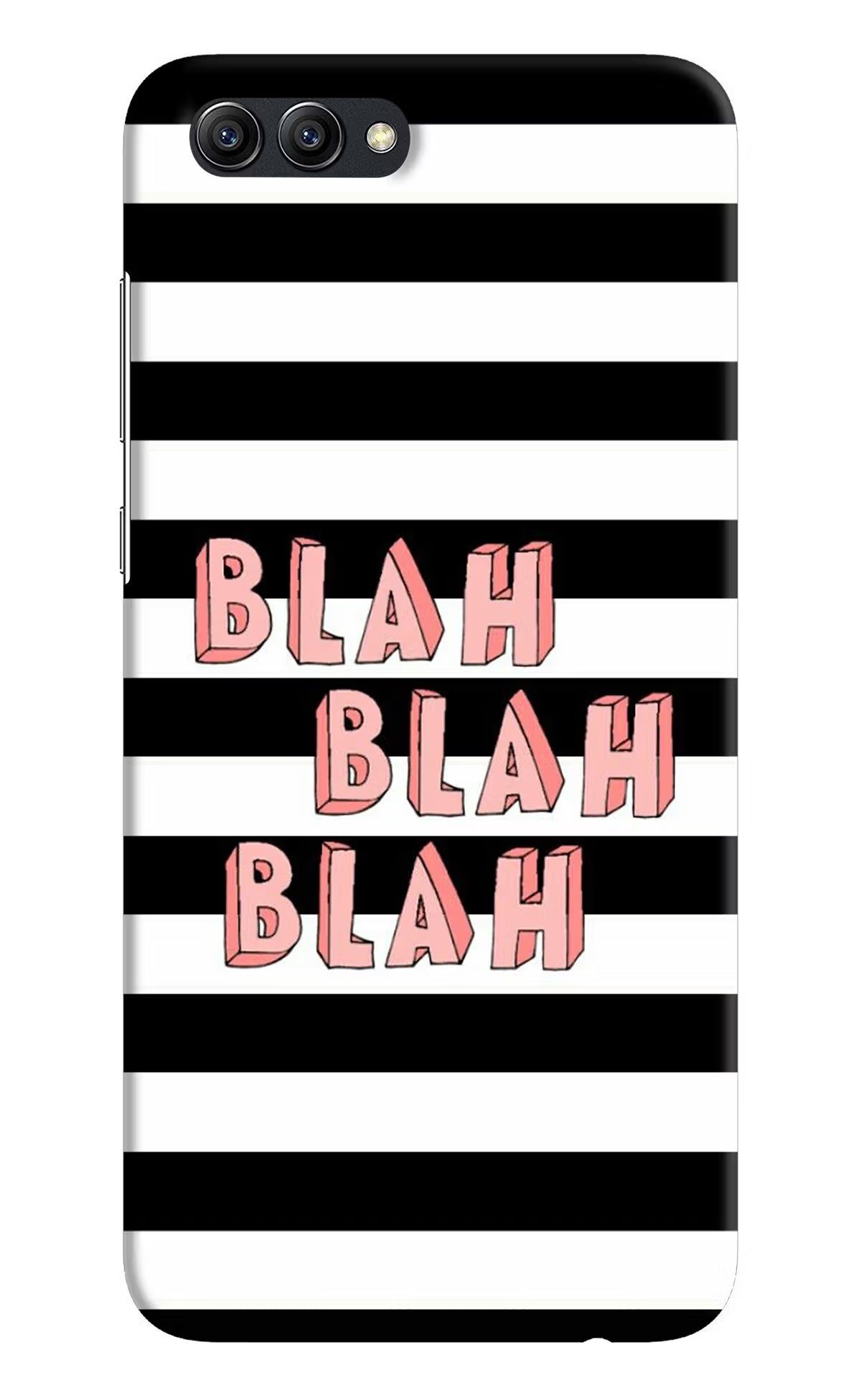 Blah Blah Blah Honow View 10 Hard Case Back Cover by Casekaro