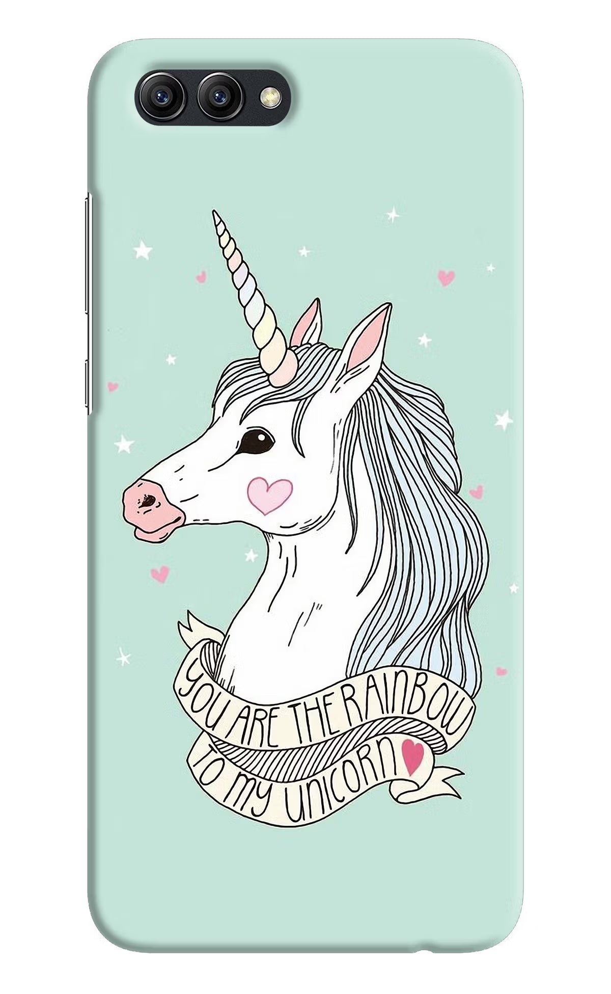 Unicorn Wallpaper Honor View 10 Hard Case Back Cover by Casekaro