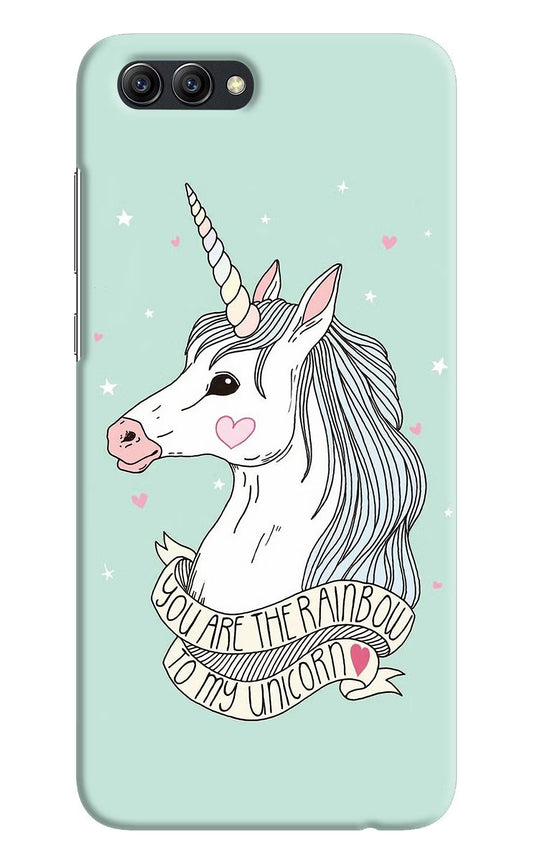 Unicorn Wallpaper Honor View 10 Hard Case Back Cover by Casekaro