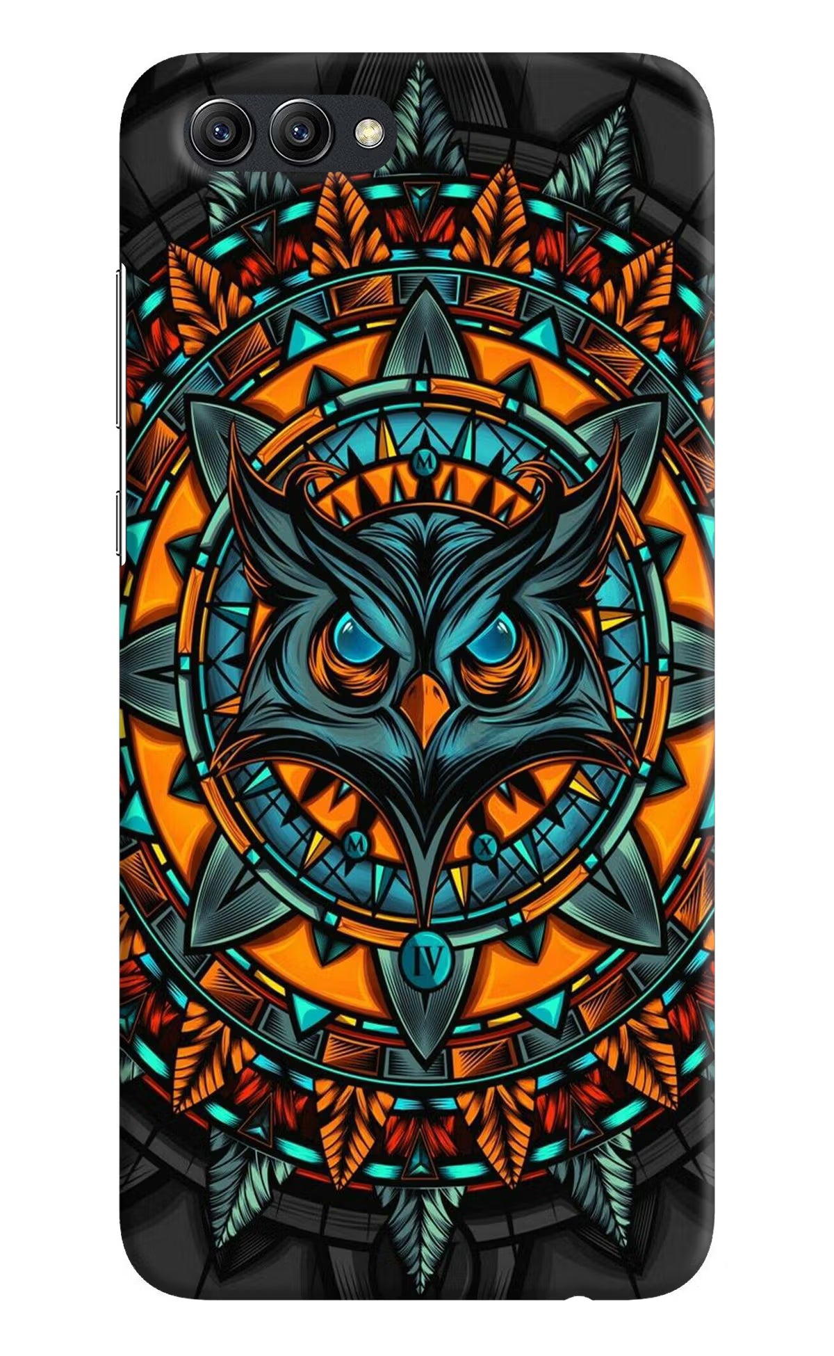 Angry Owl Art Honor View 10 Hard Case Back Cover by Casekaro