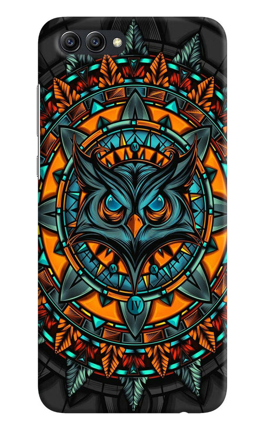 Angry Owl Art Honor View 10 Hard Case Back Cover by Casekaro