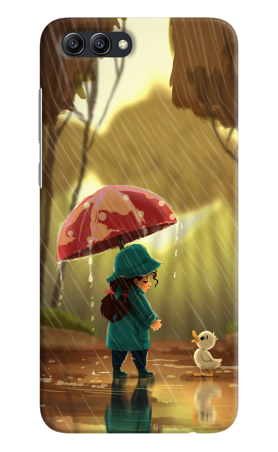 Rainy Day Honor View 10 Back Cover, Hard case