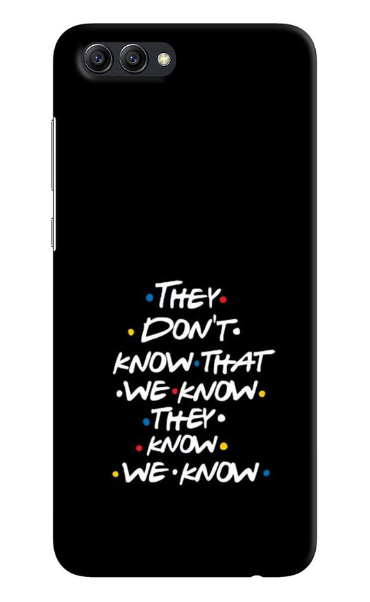 FRIENDS Dialogue Honor View 10 Hard Case Back Cover by Casekaro
