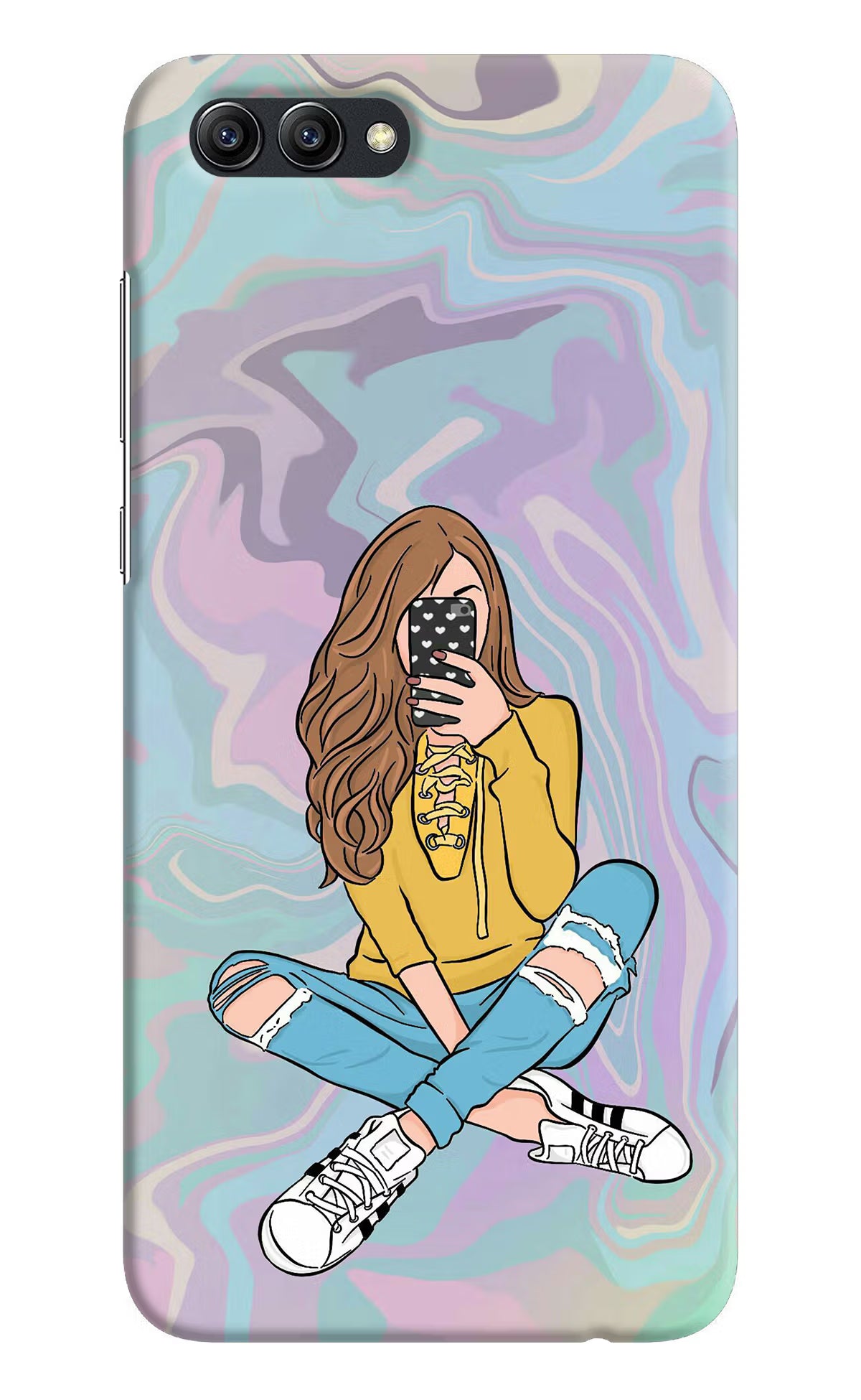 Selfie Girl Honor View 10 Hard Case Back Cover by Casekaro