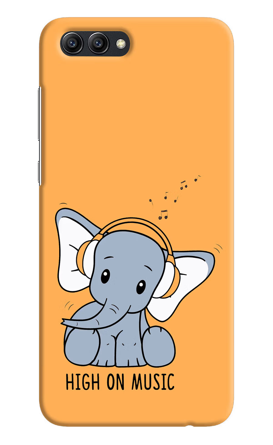 High On Music Honor View 10 Back Cover, Hard case