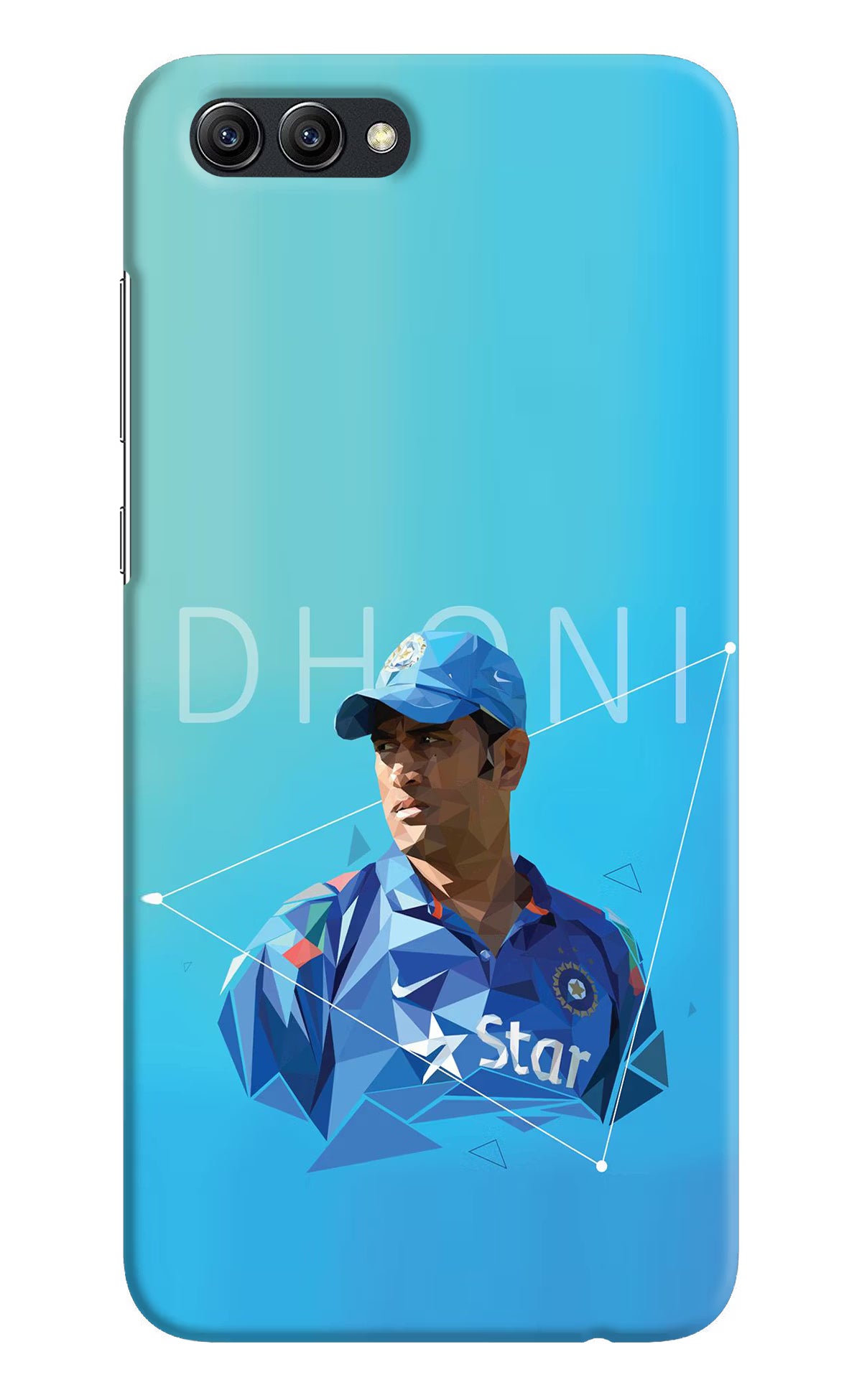 Dhoni Artwork Honor View 10 Hard Case Back Cover by Casekaro