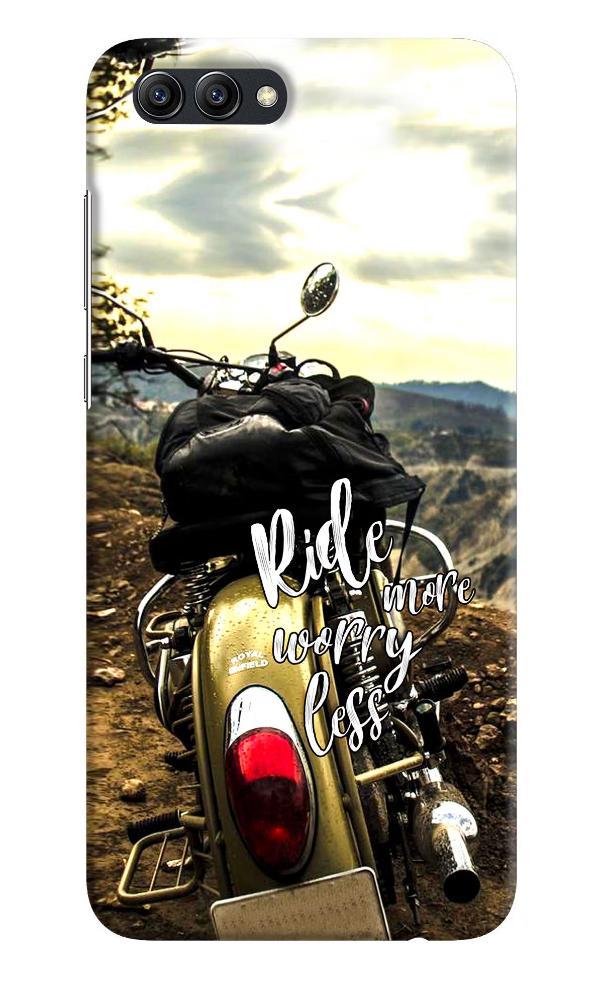 Ride More Worry Less Honor View 10 Hard Case Back Cover by Casekaro