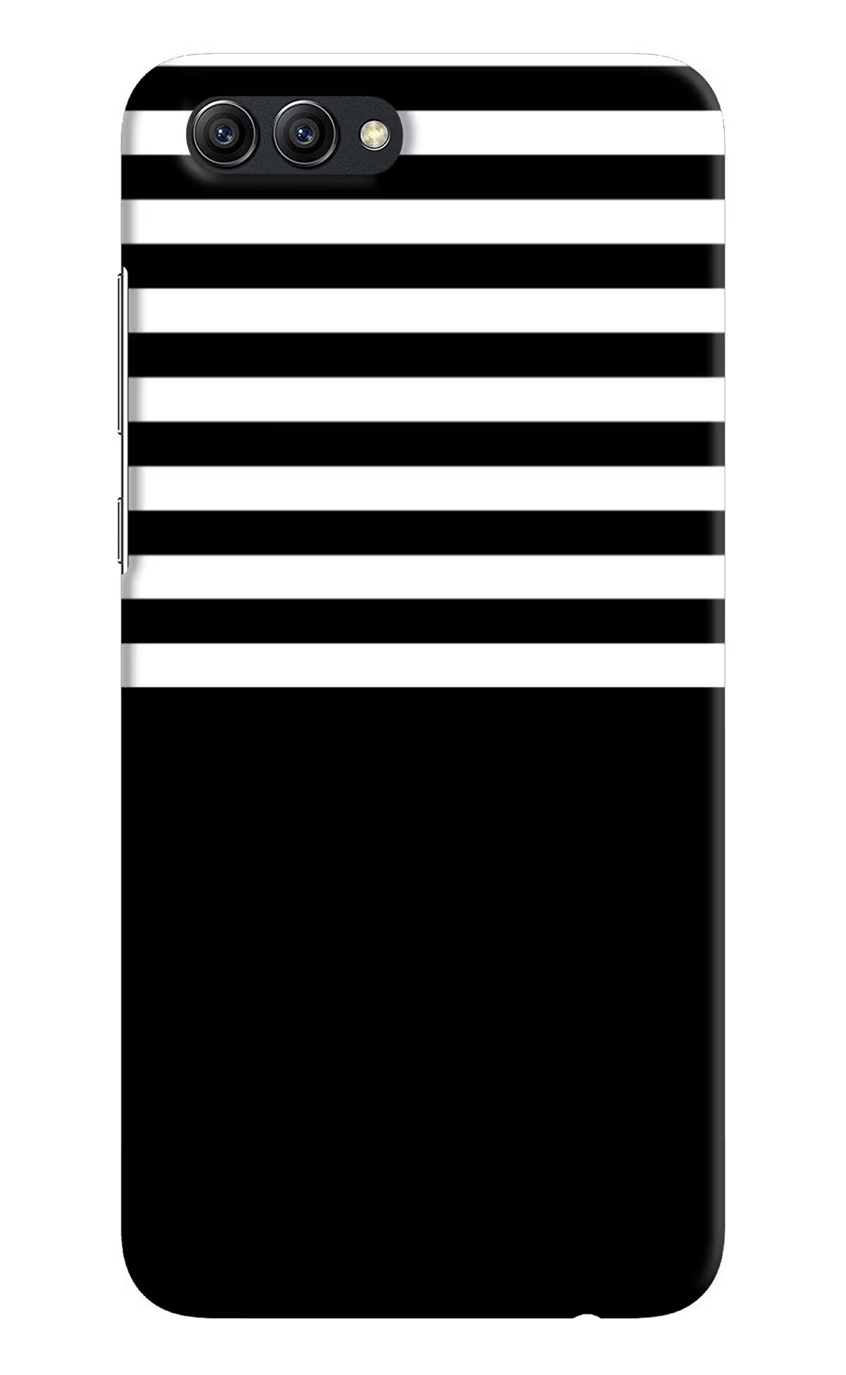 Black and White Print Honor View 10 Hard Case Back Cover by Casekaro